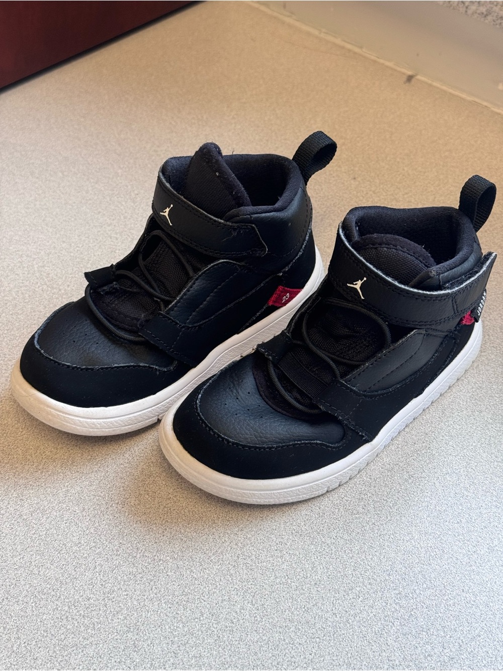 Nike Jordan Toddlers Black High-Top Sneakers Size 10C